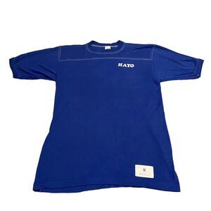 Vintage 1980s Mens Tee T Shirt Size M Short Sleeve Blue Single Stitch Made USA